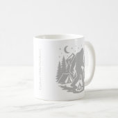 Bigfoot Camping Coffee Mug Kaffeetasse (VorderseiteRechts)