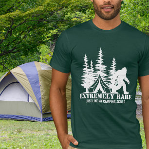 BigFoot Camping Wald Extrem Selten Lustig Maßgesch T-Shirt