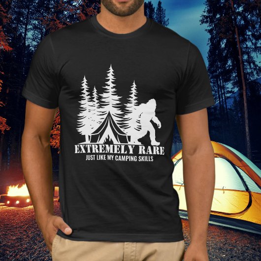 BigFoot Camping Wald Extrem Selten Lustig Maßgesch T-Shirt