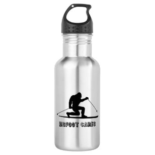 Bigfoot Cares Telemark Skifahren Edelstahlflasche