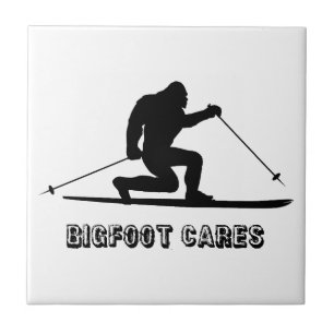 Bigfoot Cares Telemark Skifahren Fliese