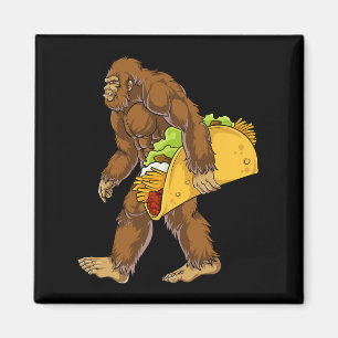 Bigfoot Carry Tacry Funny Cinco De Mayo Boys Men Magnet