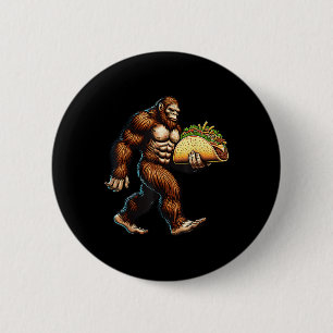 Bigfoot Carry Tacry Funny Cinco De Mayo Men Boys Button