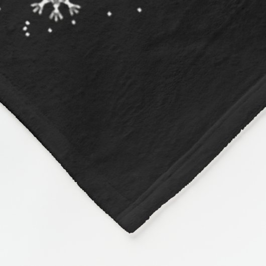 Bigfoot Carrying Christmas Tree Sasquatch Believer Fleecedecke (Ecke)