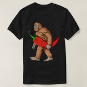 Bigfoot Chili Pepper Sasquatch Mexican Jalapeno T-Shirt (Design vorne)