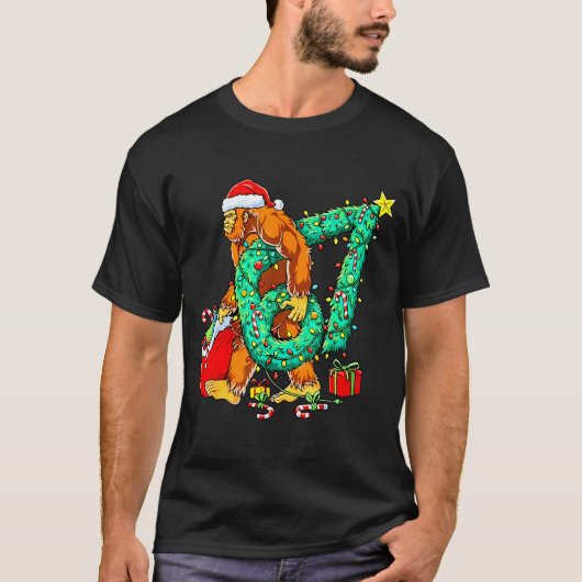 Bigfoot Christmas 67 Funny Meme Six Seven Xmas Boy T-Shirt (Vorderseite)