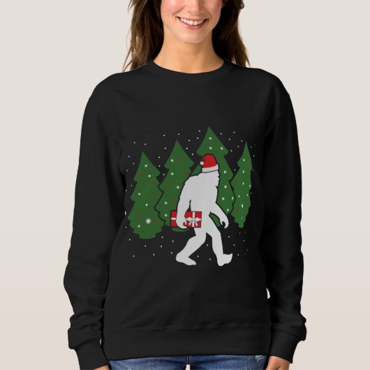 Bigfoot Christmas Funny Sasquatch Sweatshirt (Vorderseite)