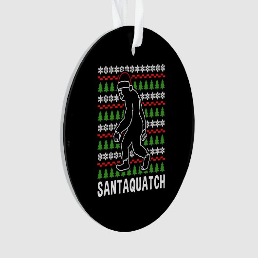 Bigfoot Christmas Shirt Ornament (Vorderseite)