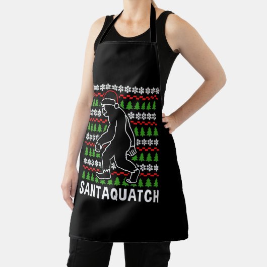 Bigfoot Christmas Shirt Schürze (InSitu)