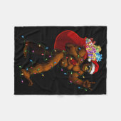 Bigfoot Christmas Shirts Boys Men Xmas Tree Lights Fleecedecke (Vorderseite (Horizontal))