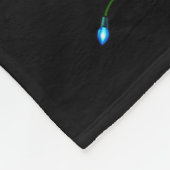 Bigfoot Christmas Shirts Boys Men Xmas Tree Lights Fleecedecke (Ecke)