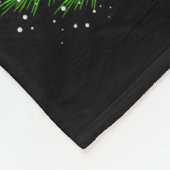 Bigfoot Christmas Tree Lights Santa Hat Funny Sasq Fleecedecke (Ecke)