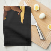 Bigfoot Christmas Tree Santa Hat (1) Geschirrtuch (Viertel Falte)