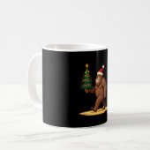 Bigfoot Christmas Tree Santa Hat (1) Kaffeetasse (Vorderseite Links)