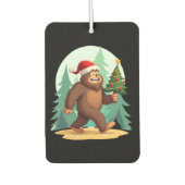 Bigfoot Christmas Tree Santa Hat (2) Autolufterfrischer (Vorderseite)