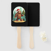 Bigfoot Christmas Tree Santa Hat (2) Fächer (Vorne und Hinten)