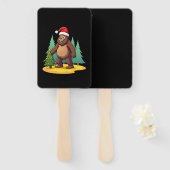 Bigfoot Christmas Tree Santa Hat (2) Fächer (Vorne und Hinten)