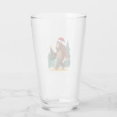 Bigfoot Christmas Tree Santa Hat (2) Glas (Rückseite)