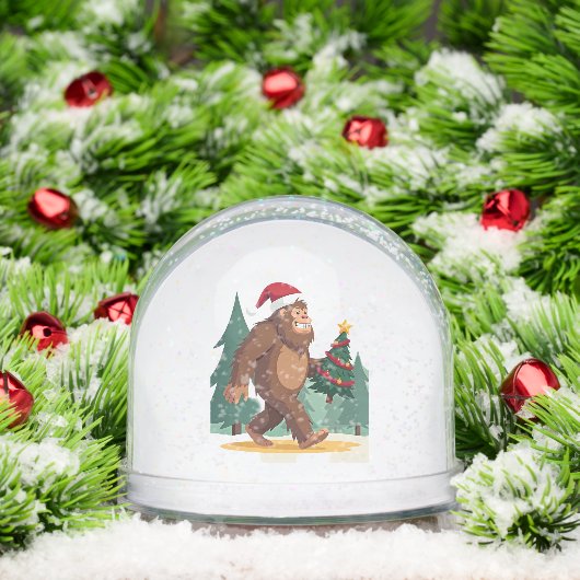 Bigfoot Christmas Tree Santa Hat (2) Schneekugeln (Weihnachten)