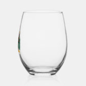 Bigfoot Christmas Tree Santa Hat (2) Weinglas Ohne Stiel (Links)