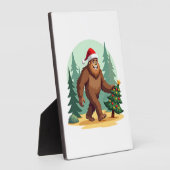 Bigfoot Christmas Tree Santa Hat (3) Fotoplatte (Seite)
