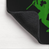Bigfoot Clover Leaf St Patricks Day Irish Sasquatc Mousepad (Ecke)