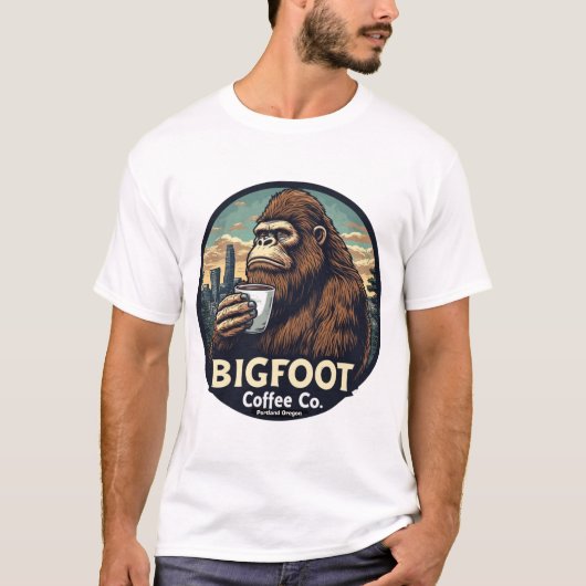 Bigfoot Coffee Co. Portland Oregon T-Shirt (Vorderseite)