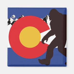 Bigfoot-Colorado-Flagge Magnet
