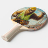 Bigfoot Construction Worker Tischtennis Schläger (Vorderseite)