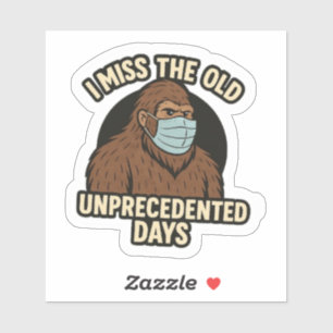 Bigfoot Covid Mask Aufkleber