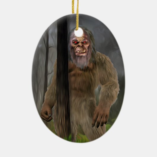 Bigfoot (Creeptid) Keramik Ornament (Hinten)