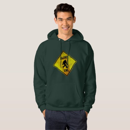 Bigfoot Crossing Sign Hoodie (Vorne ganz)