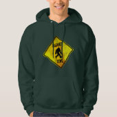 Bigfoot Crossing Sign Hoodie (Vorderseite)