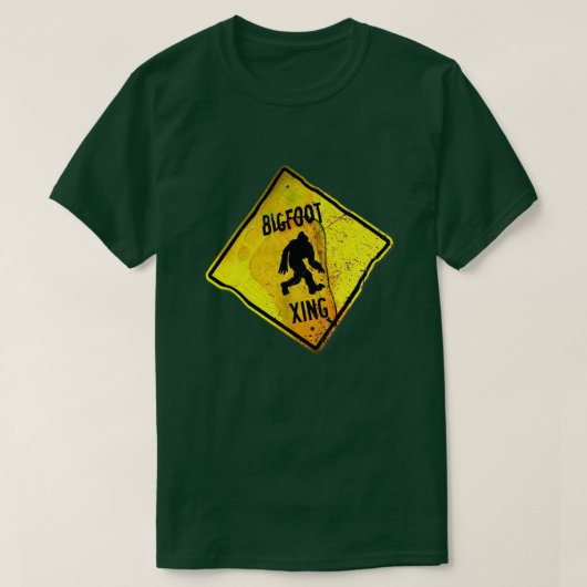 Bigfoot Crossing Sign T - Shirt (Design vorne)