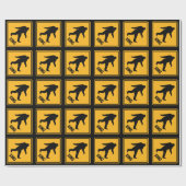 Bigfoot Crossing Signs Pattern Geschenkpapier (Flach)