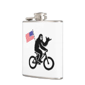 Bigfoot Cycling American Flag Flachmann (Links)