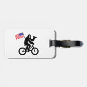 Bigfoot Cycling American Flag Gepäckanhänger (Rückseite horizontal)
