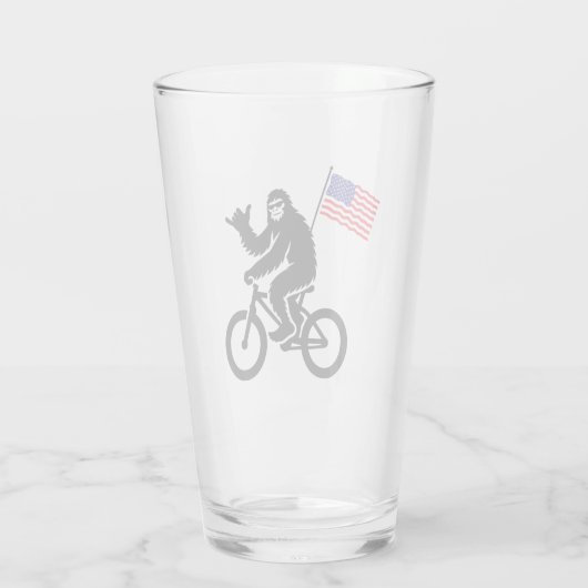 Bigfoot Cycling American Flag Glas (Rückseite)
