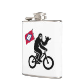 Bigfoot Cycling Arkansas Flag Flachmann (Links)