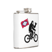 Bigfoot Cycling Arkansas Flag Flachmann (Rechts)