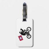 Bigfoot Cycling Arkansas Flag Gepäckanhänger (Rückseite vertikal)