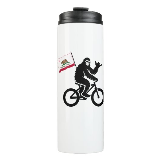Bigfoot Cycling California Flag Thermosbecher (Vorderseite)