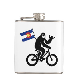 Bigfoot Cycling Colorado Flag Flachmann