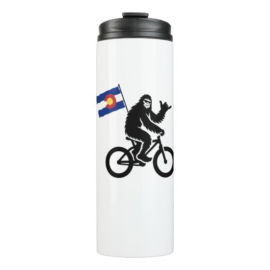 Bigfoot Cycling Colorado Flag Thermosbecher (Vorderseite)