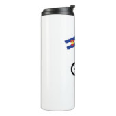 Bigfoot Cycling Colorado Flag Thermosbecher (Nach links gedreht)