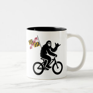 Bigfoot Cycling Maryland Flag Zweifarbige Tasse