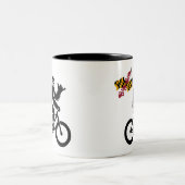 Bigfoot Cycling Maryland Flag Zweifarbige Tasse (Mittel)