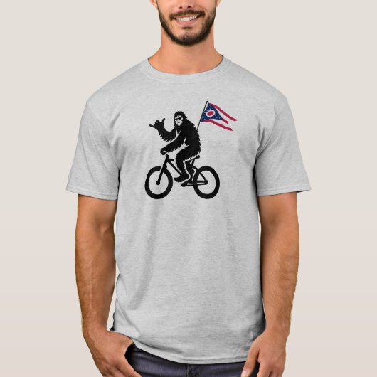 Bigfoot Cycling Ohio Flag T-Shirt (Vorderseite)