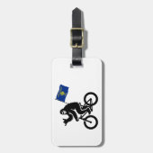 Bigfoot Cycling Oregon Flag Gepäckanhänger (Vorderseite vertikal)