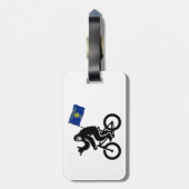 Bigfoot Cycling Oregon Flag Gepäckanhänger (Rückseite vertikal)